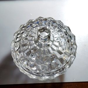 Vintage glass candy dish